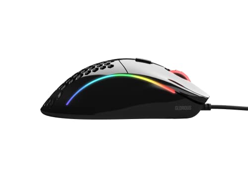 Glorious Model D Wired Gaming Mouse - 68g Honeycomb RGB Ergonomic, Matte White M160012