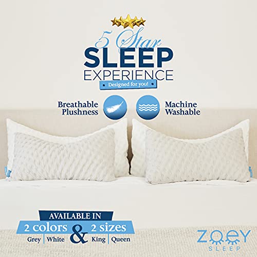 Zoey Sleep Side Sleep Pillow King Size Adjustable Memory Foam Q553