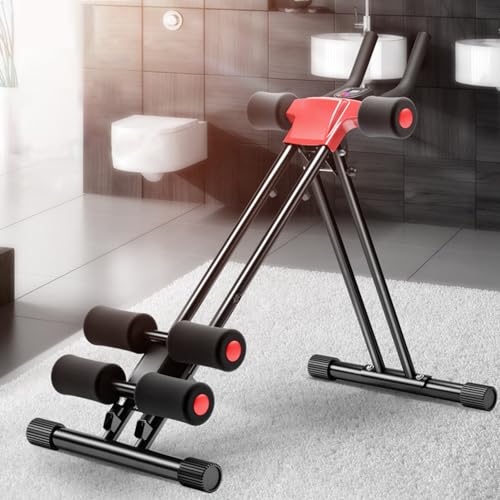 Talent Star Ab Workout Equipment, Adjustable Machine,Core & Abdominal Trainers Machine Roller Equipment for Home Gym Strength Training Exercise Body Shaping Foldable Waist Trainer Suitable Beginner