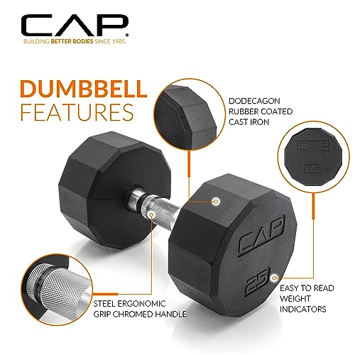 CAP Barbell Dumbbell Set with Rack 150lbs P25267