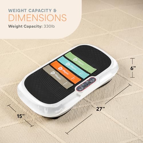 Lifepro Waver Vibration Plate Exercise Machine with Loop Bands V797593
