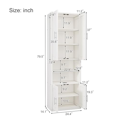 MERITLINE Queen Murphy Bed with Storage Cabinet and Charging Station S5497