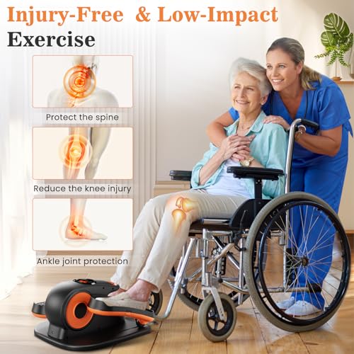 Under Desk Elliptical Machine for Seniors with Remote Control D796667