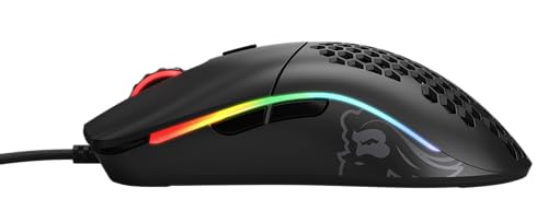 Glorious Model D Wired Gaming Mouse - 68g Honeycomb RGB Ergonomic, Matte White M160012