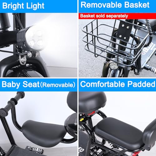 Electric Scooter with Seat for Adult, 350W Motor, 20 Mile Range C382991