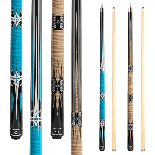 HomeSeason Pool Cue Stick 57" Low Deflection Billiard Cue Z435367
