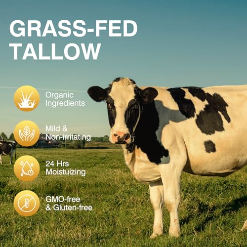 Beef Tallow Balm for Face and Skin Moisturizer, Grass Fed, 2.5oz K54249
