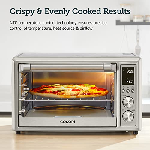 COSORI 11-in-1 Air Fryer Oven, 13Qt with Rotisserie, Recipe Book & 6 Accessories G17087