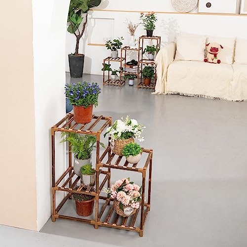 Uneedem Plant Stand Indoor Outdoor, 10-Tier Tall Plant Shelf for Multiple Plants A6522