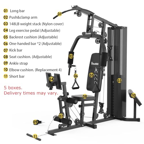 SincMill Home Gym Multifunctional Full Body Workout Equipment R3258