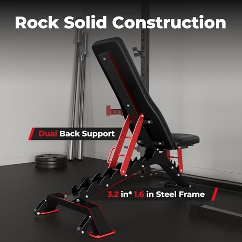 FLYBIRD Adjustable Weight Bench for Strength Training N4368
