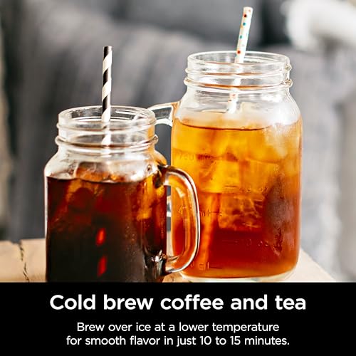 Ninja Hot and Cold Brewed System, Tea & Coffee Maker, 50 oz Thermal Carafe, Black B9176