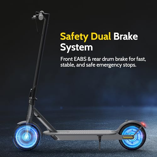 NAVIC Electric Scooter for Adults, Folding E-Scooter with Dual Braking and Dual Suspension B3040