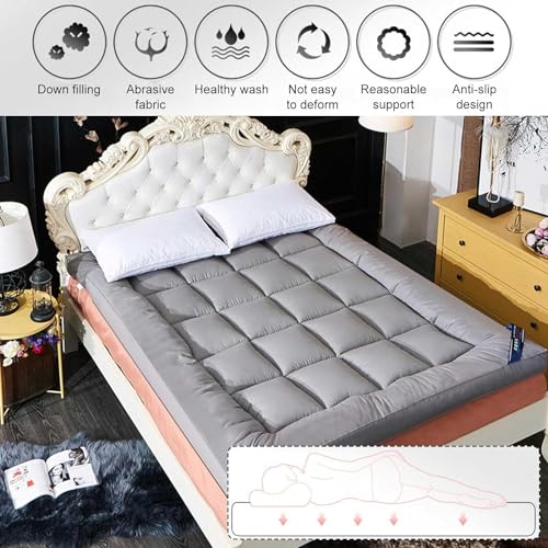 Futon Mattress Japanese Floor Mattress Full Size, Breathable Folding Sleeping Pad Y804