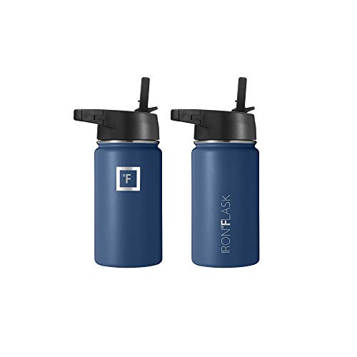 IRON °FLASK Stainless Steel Insulated Water Bottle with 3 Lids, 40 oz U19688