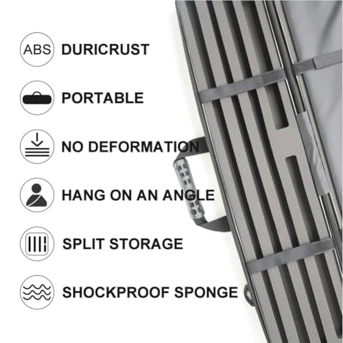 ABS Hard Pool Cue Case 2x3 for 1/2 Cues C251