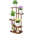 5 Tier Wood Plant Stand for Multiple Plants Indoor Plant Shelf Multi-Tier Flower Pot Holder Corner Display Rack