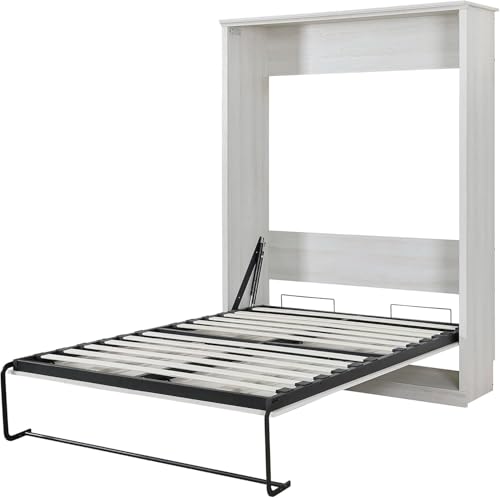 MERITLINE Queen Murphy Bed with Storage Bookcase and Charging Station E996