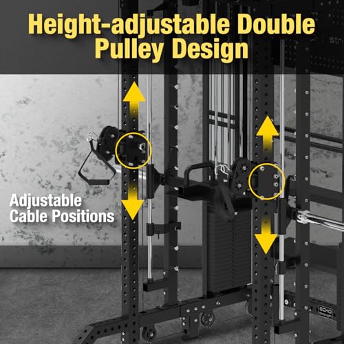 Commercial Functional Trainer Cable Machine with Dual Weight Stacks E209