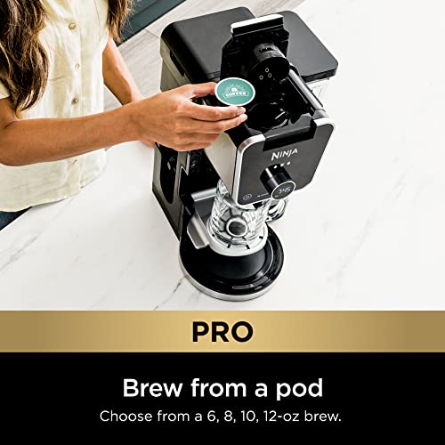 Ninja DualBrew Pro Specialty 12-Cup Coffee Maker with K-Cup Combo, Single Serve & Drip, Permanent Filter Included U419373