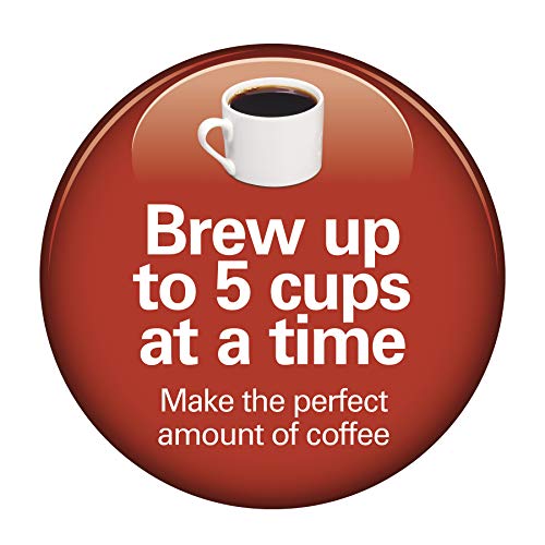 Hamilton Beach 5 Cup Drip Coffee Maker with Programmable Clock, Black & Stainless Steel S78391