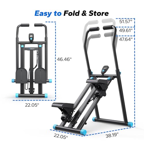 MERACH Stair Stepper for Home Gym, Vertical Climber Machine with Adjustable Handlebar P988