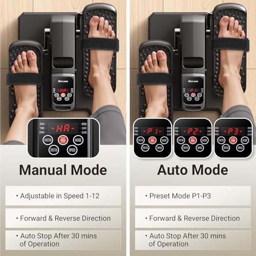 Under Desk Elliptical Machine for Home Office, Quiet Electric Seated Pedal Exerciser V66123