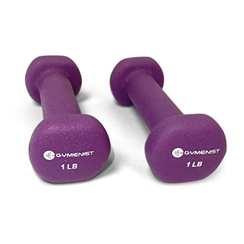 Gymenist Dumbbell Set with Hard Plastic Case, 3 Pairs F6725