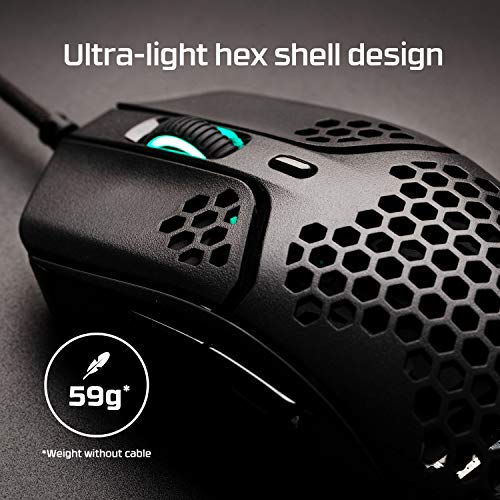 HyperX Pulsefire Haste Wireless Gaming Mouse, 61g, 100 Hour Battery, Black C679180