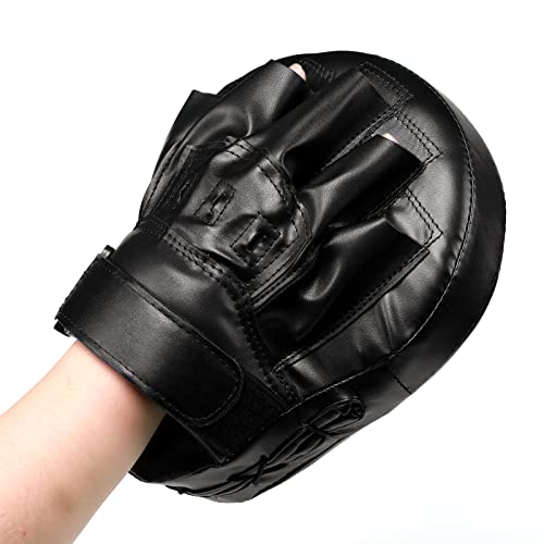 Valleycomfy Boxing Curved Focus Punching Mitts Leatherette Training Pads D262