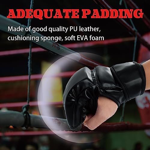 2 Pairs Boxing Kickboxing Gloves for Men Women Leather Sparring Training MMA O811