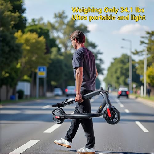Caroma Electric Scooter for Adults, Foldable Commuting E-Scooter with Dual Braking System W663326