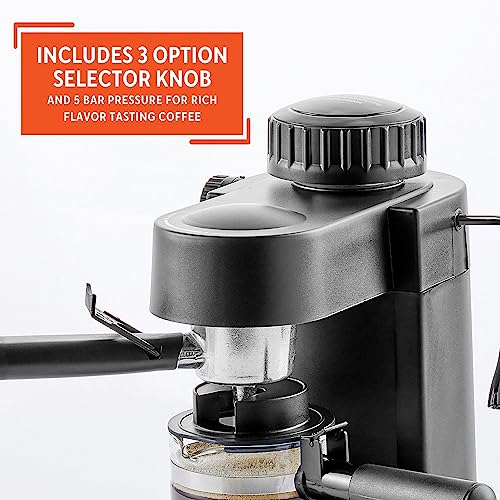 IMUSA GAU-18202 4 Cup Espresso/Cappuccino Maker, Black V2290