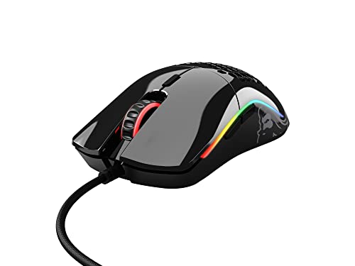 Glorious Model D Wired Gaming Mouse - 68g Honeycomb RGB Ergonomic, Matte White M160012