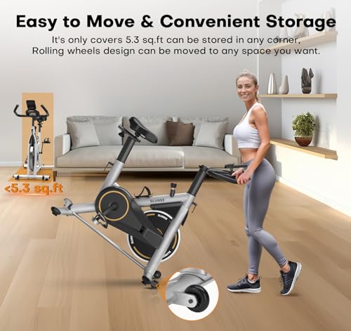 Adjustable Magnetic Exercise Bike for Home with App Compatible H403081