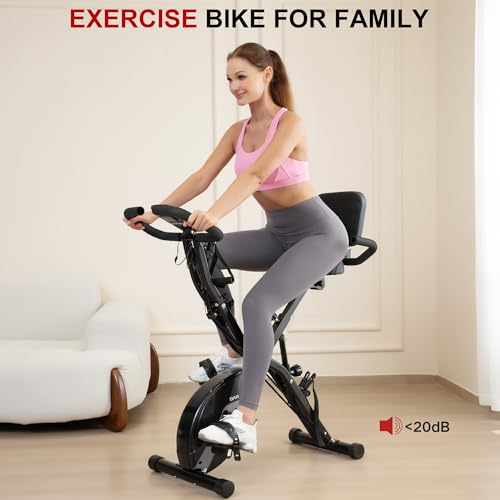 BARWING Foldable Exercise Bike for Home Workout, 350LB Capacity Z9564