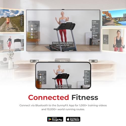 Sunny Health & Fitness Smart Treadmill with Auto Incline - SF-T7515SMART T120697