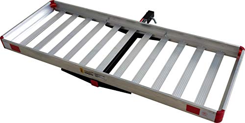 MaxxHaul 50149 500-lb Folding Aluminum Hitch Cargo Carrier Rack Q960635