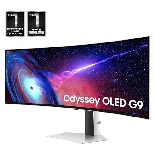 Samsung 49" Odyssey OLED G93SC Curved Gaming Monitor, 240Hz, QD-OLED U4685