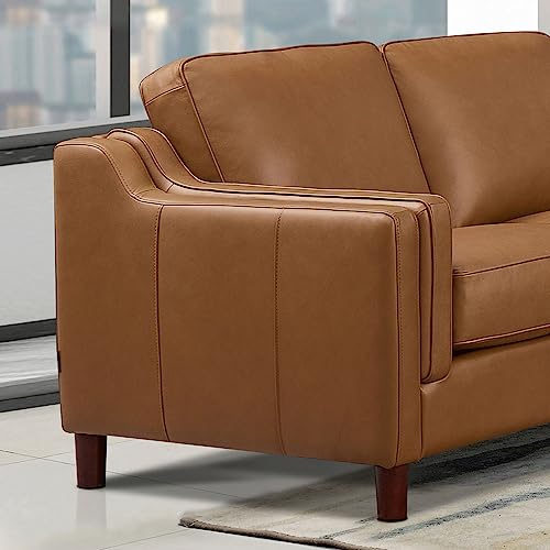 Hydeline Bella Top Grain Leather Chair, Cognac Y12447
