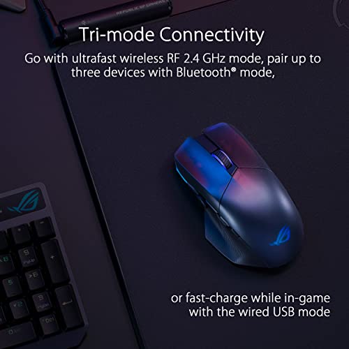 ASUS ROG Spatha X Wireless Gaming Mouse with Charging Stand, Black M63192