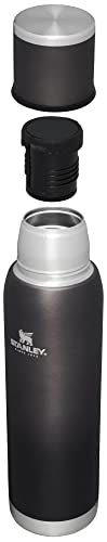 Stanley Adventure-To-Go Vacuum Bottle 25 oz Wide Mouth Insulated Stainless Steel Thermos, Blue Glow D5617