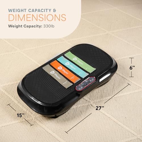 Lifepro Waver Vibration Plate Exercise Machine with Loop Bands V797593