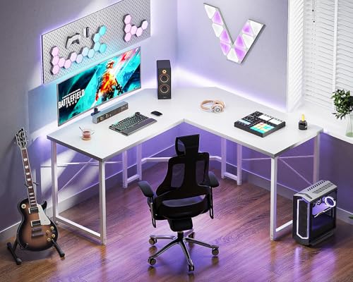 Casaottima L Shaped Gaming Desk Corner Desk for Home Office, 51 Inch, Black M173778