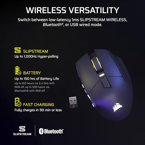 Corsair SCIMITAR RGB ELITE Gaming Mouse, 18,000 DPI, Black F130136