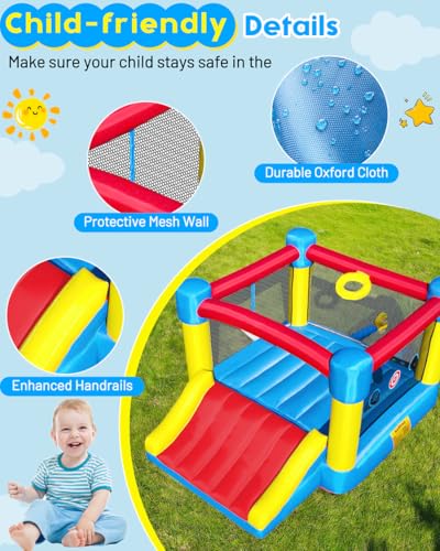 Inflatable Bounce House for Kids with Slide, Blower Included S2248