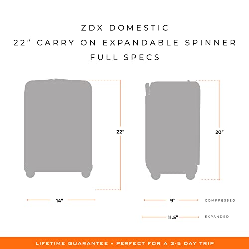 Briggs & Riley 22" Carry On Expandable Spinner - Softside Luggage, Black G487462