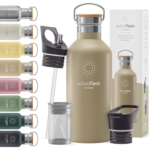 Active Flask 18/32 oz Stainless Steel Insulated Water Bottle with Straw P203