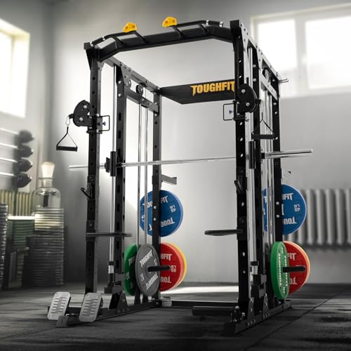 F4 Smith Machine Power Cage with Adjustable Cable Crossover J835