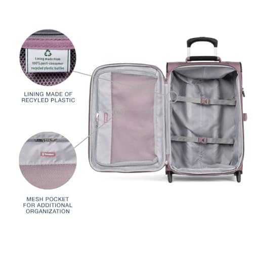 Travelpro Maxlite 5 Softside Expandable 2 Wheel Carry-On Luggage, Burgundy, 22-Inch Q6258